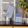imageDII Lattice Basics Collection Kitchen Essentials Pan Handle Set Nautical Blue 3 PieceStonewash Blue