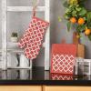 imageDII Lattice Basics Collection Kitchen Essentials Pan Handle Set Nautical Blue 3 PieceVintage Red