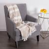 imageDII MidCentury Modern Slub Stripe Woven Throw Mint 50x60Taupe