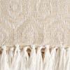 imageDII Modern Cotton Geometric Blanket Throw with Fringe for Chair Couch Picnic Camping Beach ampamp Keep Cozy with Everyday Use 50x60 OffWhiteOffwhite