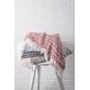 imageDII Modern Farmhouse Cotton Herringbone Blanket Throw with Fringe for Chair Couch Picnic Camping Beach ampamp Everyday Use 50 x 60  French BlueBarn Red
