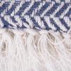 imageDII Modern Farmhouse Cotton Herringbone Blanket Throw with Fringe for Chair Couch Picnic Camping Beach ampamp Everyday Use 50 x 60  French BlueFrench Blue
