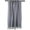 imageDII Modern Farmhouse Cotton Herringbone Blanket Throw with Fringe for Chair Couch Picnic Camping Beach ampamp Everyday Use 50 x 60  French BlueFrench Blue