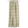 imageDII Modern Farmhouse Plaid Collection Cotton Fringe Throw Blanket 50x60 WhiteStoneWhiteAntique Green