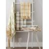 imageDII Modern Farmhouse Plaid Collection Cotton Fringe Throw Blanket 50x60 WhiteStoneWhiteBlack