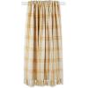 imageDII Modern Farmhouse Plaid Collection Cotton Fringe Throw Blanket 50x60 WhiteStoneWhiteHoney Gold