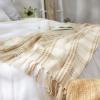 imageDII Modern Farmhouse Plaid Collection Cotton Fringe Throw Blanket 50x60 WhiteStoneWhiteStone
