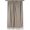 imageDII Modern Zig Zag Throw Blanket Woven Cotton HandKnotted 25quot Fringe 50x60 NaturalDark Brown