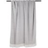 imageDII Modern Zig Zag Throw Blanket Woven Cotton HandKnotted 25quot Fringe 50x60 NaturalGray