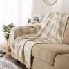 imageDII Rustic Farmhouse Cotton Cabana Striped Blanket Throw with Fringe 50 x 60  Cabana Striped Gray ampamp OffWhiteGray  Offwhite