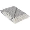 imageDII Rustic Farmhouse Cotton Chevron Blanket Throw with Fringe for Chair Couch Picnic Camping Beach ampamp Everyday Use 50 x 60  Urban Chevron French BlueMineral