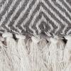 imageDII Rustic Farmhouse Cotton Chevron Blanket Throw with Fringe for Chair Couch Picnic Camping Beach ampamp Everyday Use 50 x 60  Urban Chevron French BlueMineral