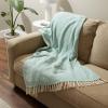 imageDII Rustic Farmhouse Double Diamond Woven Throw 50x60 French BlueAqua
