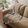 imageDII Rustic Farmhouse Double Diamond Woven Throw 50x60 French BlueBrown