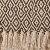 imageDII Rustic Farmhouse Double Diamond Woven Throw 50x60 French BlueBrown