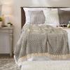 imageDII Rustic Farmhouse Double Diamond Woven Throw 50x60 French BlueMineral