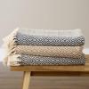 imageDII Rustic Farmhouse Double Diamond Woven Throw 50x60 French BlueMineral
