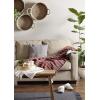 imageDII Striped Throw Collection Cotton Slub HandTied Tassels 50x60 Honey Gold ampamp OffWhiteClay  Offwhite