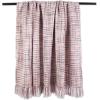 imageDII Textured Modern Varigated Acrylic Woven Throw 50x60Inch Black ampamp WhiteBlush