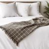 imageDII Transitional Checked Plaid Woven Throw 50x60 Barn RedBrown