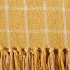 imageDII Transitional Checked Plaid Woven Throw 50x60 Barn RedHoney Gold