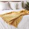 imageDII Transitional Checked Plaid Woven Throw 50x60 Barn RedHoney Gold