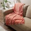 imageDII Transitional Checked Plaid Woven Throw 50x60 Barn RedSpice