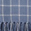 imageDII Transitional Checked Plaid Woven Throw 50x60 Barn RedStonewash Blue