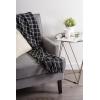 imageDII Transitional Checked Plaid Woven Throw 50x60 GrayBlack