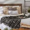 imageDII Urban Geometric Collection Cotton Throw Blanket 50x60 BlackBlack