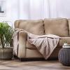 imageDII Urban Geometric Collection Cotton Throw Blanket 50x60 BlackDusty Lilac