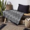 imageDII Zig Zag Throw Collection Statement Blanket 50x60 GrayBlack