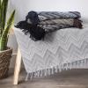 imageDII Zig Zag Throw Collection Statement Blanket 50x60 GrayGray