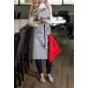 imageProfessional and Commercial Grade Chef Stripe Kitchen Potholders Tango RedGray