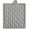 imageProfessional and Commercial Grade Chef Stripe Kitchen Potholders Tango RedGray