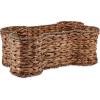 imageBone Dry Pet Storage Collection Bone Shape Hyacinth Toy Basket Natural MediumDark Brown