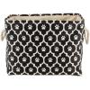 imageBone Dry Pet Storage Collection Lattice Paw Print Small Round WhiteAquaBlack