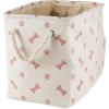 imageBone Dry Pet Storage Collection Paw and Bone Print Small Rectangle 14x8x9quot RoseRose