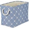 imageBone Dry Pet Storage Collection Paw and Bone Print Small Rectangle 14x8x9quot RoseStonewash Blue
