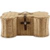 Beige Plastic Wicker