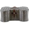 imageBone Dry Pet Storage Collection Toy Basket Medium 21x13x8quot Brown Plastic WickerGray Plastic Wicker