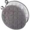 imageDII Basic Terry Collection Quilted 100 Cotton Pan Handle Black 3 PieceGray