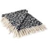 imageDII Bold Eclectic Leopard Woven Throw 50x60 Black with White SpotsBlack With White Spots