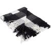 imageDII Buffalo Check Collection Rustic Farmhouse Throw Blanket with Tassles 50x60 NavyOffWhiteBlackWhite