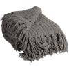 imageDII Chenille Luxury Thick Woven Throw with Fringe 50x60 CreamGray