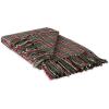 imageDII Christmas Plaid Dcor Collection Recycled Cotton Throw Size Holiday Blankets 50x60 Tartan Holly RedGreen