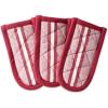 imageDII Double Strip Chef Kitchen Cooking ampamp Baking Collection Pan Handle Set 6x3 Aqua 3 PieceBarn Red
