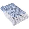 imageDII Global Mini Diamond Woven Throw 50x60 Nautical BlueNautical Blue