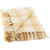 imageDII Modern Farmhouse Plaid Collection Cotton Fringe Throw Blanket 50x60 WhiteStoneWhiteHoney Gold