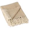 imageDII Rustic Farmhouse Cotton Chevron Blanket Throw with Fringe for Chair Couch Picnic Camping Beach ampamp Everyday Use 50 x 60  Urban Chevron French BlueStone